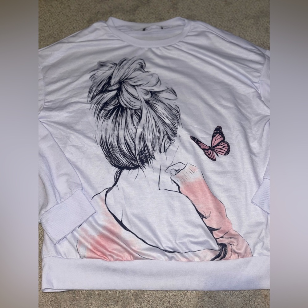 Never worn Aesthetic Butterfly sweater